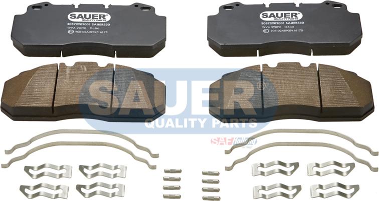 SAUER S0572909000 - Kit de plaquettes de frein, frein à disque cwaw.fr