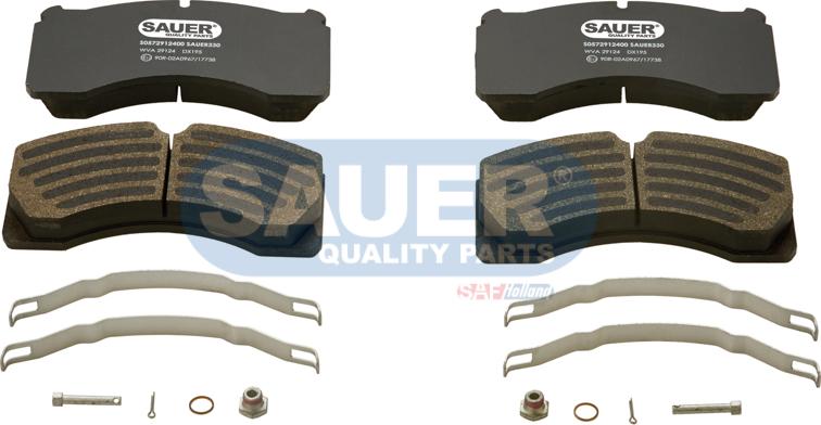 SAUER S0572912400 - Kit de plaquettes de frein, frein à disque cwaw.fr