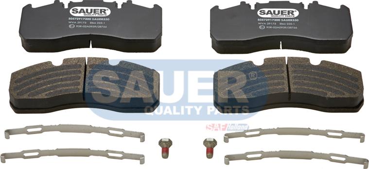 SAUER S0572917300 - Kit de plaquettes de frein, frein à disque cwaw.fr