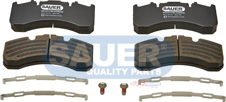 SAUER S0572917700 - Kit de plaquettes de frein, frein à disque cwaw.fr