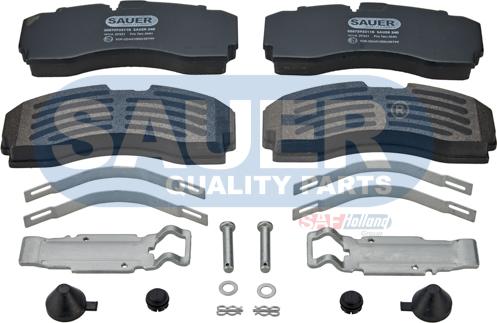 SAUER S0572933110 - Kit de plaquettes de frein, frein à disque cwaw.fr