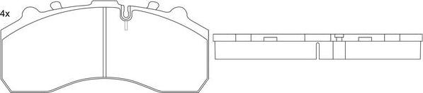 SB BP44908 - Kit de plaquettes de frein, frein à disque cwaw.fr