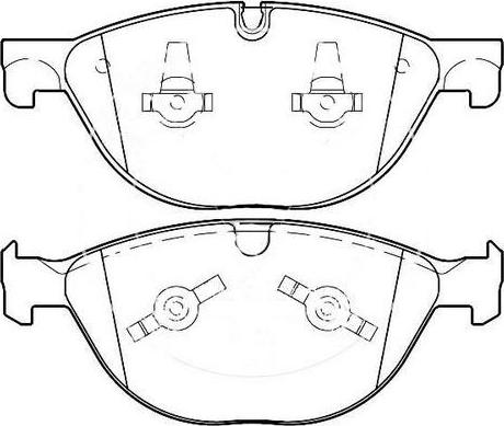 SB BP46001 - Kit de plaquettes de frein, frein à disque cwaw.fr