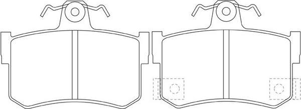 SB BP40292 - Kit de plaquettes de frein, frein à disque cwaw.fr