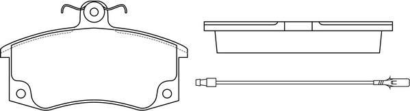 SB BP40223W - Kit de plaquettes de frein, frein à disque cwaw.fr