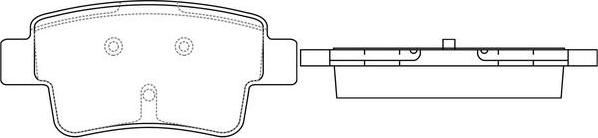 SB BP41481 - Kit de plaquettes de frein, frein à disque cwaw.fr