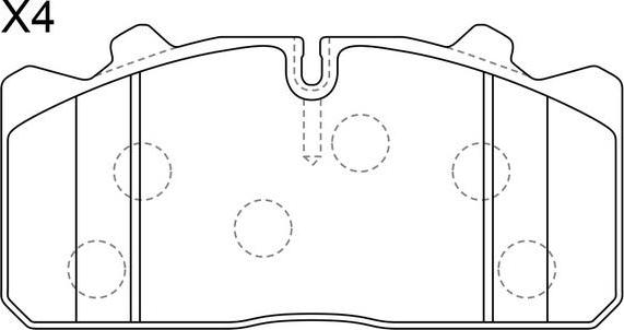 SB BP41101 - Kit de plaquettes de frein, frein à disque cwaw.fr