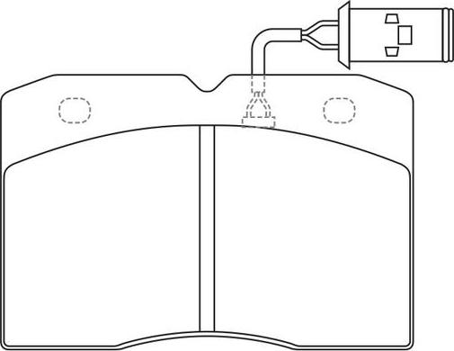 SB BP41253W - Kit de plaquettes de frein, frein à disque cwaw.fr