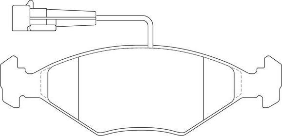 SB BP41268W - Kit de plaquettes de frein, frein à disque cwaw.fr