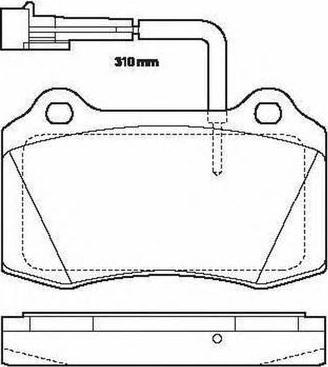 SB BP41202W - Kit de plaquettes de frein, frein à disque cwaw.fr