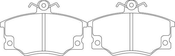 SB BP41235 - Kit de plaquettes de frein, frein à disque cwaw.fr