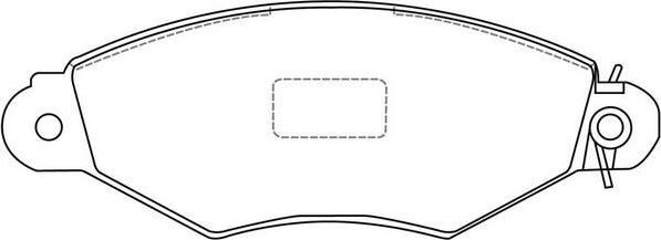 SB BP43151 - Kit de plaquettes de frein, frein à disque cwaw.fr