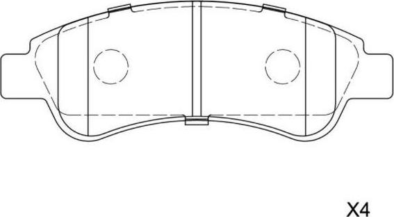 SB BP42475 - Kit de plaquettes de frein, frein à disque cwaw.fr