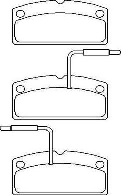 SB BP42003W - Kit de plaquettes de frein, frein à disque cwaw.fr