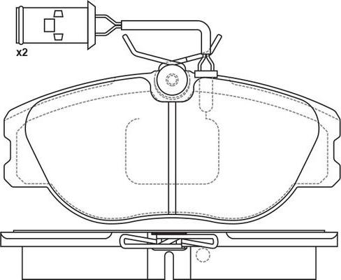 SB BP42256W - Kit de plaquettes de frein, frein à disque cwaw.fr