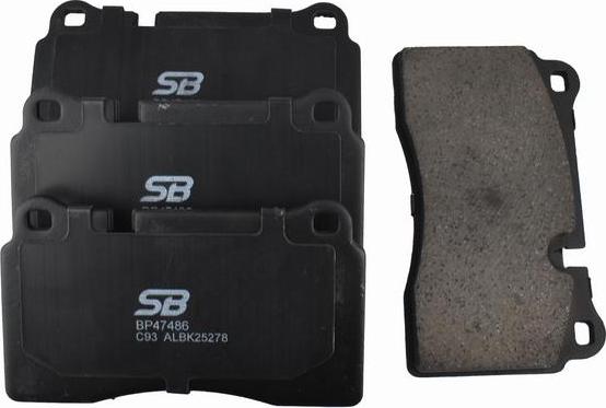 SB BP47486 - Kit de plaquettes de frein, frein à disque cwaw.fr