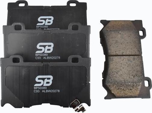 SB BP50389 - Kit de plaquettes de frein, frein à disque cwaw.fr