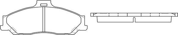 SB BP51163 - Kit de plaquettes de frein, frein à disque cwaw.fr