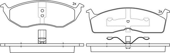 SB BP53110 - Kit de plaquettes de frein, frein à disque cwaw.fr