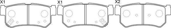 SB BP14440 - Kit de plaquettes de frein, frein à disque cwaw.fr