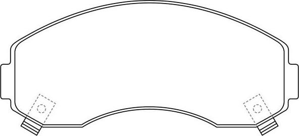 SB BP13433 - Kit de plaquettes de frein, frein à disque cwaw.fr