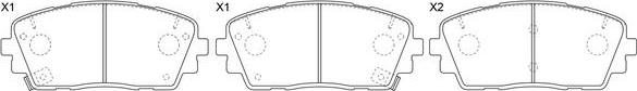 SB BP13001 - Kit de plaquettes de frein, frein à disque cwaw.fr