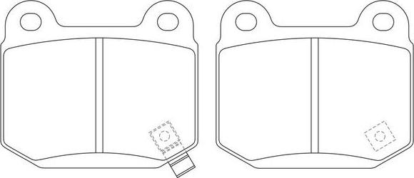 SB BP30226 - Kit de plaquettes de frein, frein à disque cwaw.fr