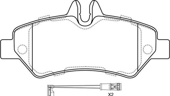 SB BP31412W - Kit de plaquettes de frein, frein à disque cwaw.fr