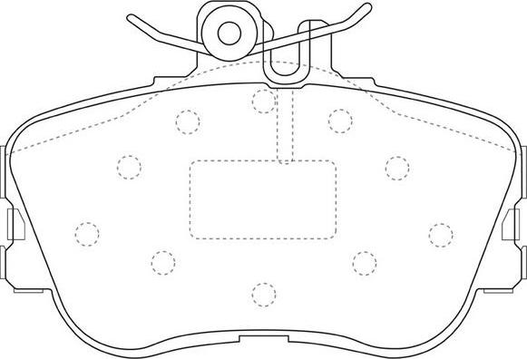 SB BP31025 - Kit de plaquettes de frein, frein à disque cwaw.fr