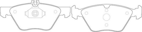 SB BP31166 - Kit de plaquettes de frein, frein à disque cwaw.fr