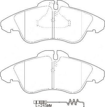 SB BP31301W - Kit de plaquettes de frein, frein à disque cwaw.fr