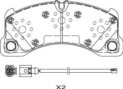 SB BP33529W - Kit de plaquettes de frein, frein à disque cwaw.fr