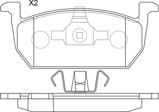 SB BP33026 - Kit de plaquettes de frein, frein à disque cwaw.fr