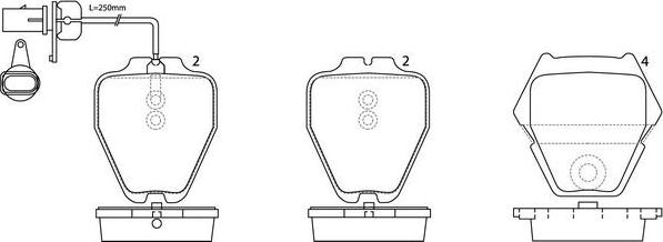 SB BP33138W - Kit de plaquettes de frein, frein à disque cwaw.fr