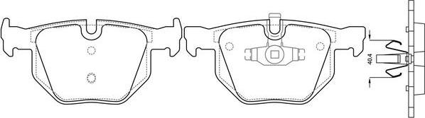 SB BP32092 - Kit de plaquettes de frein, frein à disque cwaw.fr