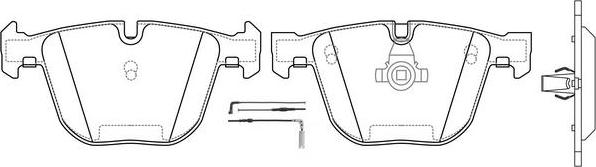 SB BP32326W - Kit de plaquettes de frein, frein à disque cwaw.fr