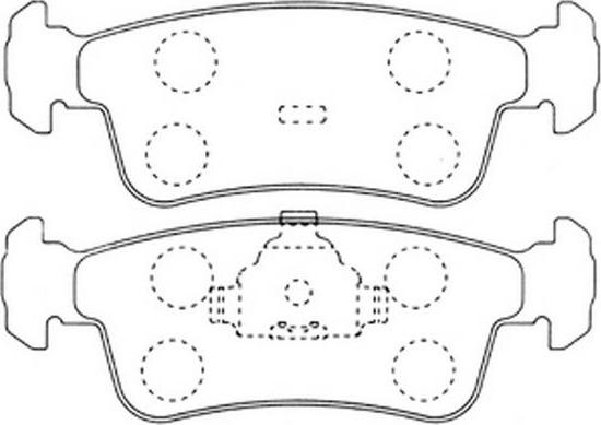 SB BP29008 - Kit de plaquettes de frein, frein à disque cwaw.fr