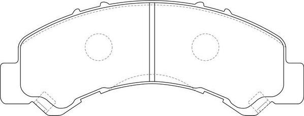 SB BP24543 - Kit de plaquettes de frein, frein à disque cwaw.fr