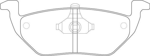 SB BP25808 - Kit de plaquettes de frein, frein à disque cwaw.fr