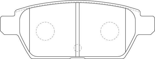 SB BP25803 - Kit de plaquettes de frein, frein à disque cwaw.fr