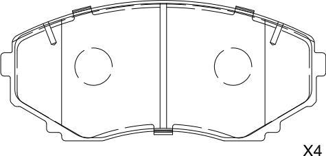 SB BP25376 - Kit de plaquettes de frein, frein à disque cwaw.fr