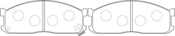 SB BP25211 - Kit de plaquettes de frein, frein à disque cwaw.fr