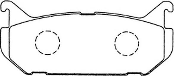 SB BP25238 - Kit de plaquettes de frein, frein à disque cwaw.fr