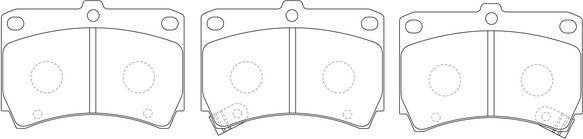 SB BP25232 - Kit de plaquettes de frein, frein à disque cwaw.fr