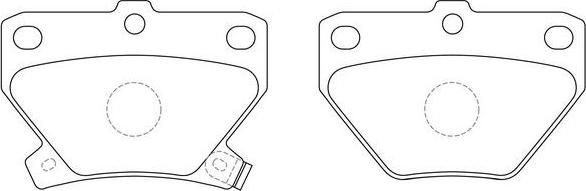 SB BP21454 - Kit de plaquettes de frein, frein à disque cwaw.fr