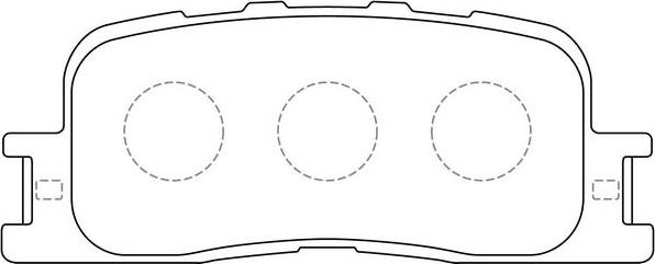 SB BP21458 - Kit de plaquettes de frein, frein à disque cwaw.fr