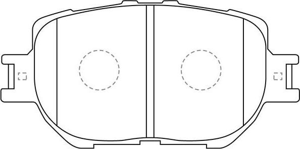 SB BP21550 - Kit de plaquettes de frein, frein à disque cwaw.fr