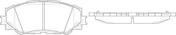 SB BP21524 - Kit de plaquettes de frein, frein à disque cwaw.fr