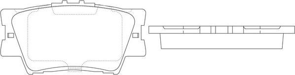 SB BP21522 - Kit de plaquettes de frein, frein à disque cwaw.fr