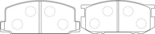 SB BP21067 - Kit de plaquettes de frein, frein à disque cwaw.fr